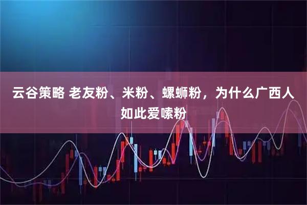 云谷策略 老友粉、米粉、螺蛳粉，为什么广西人如此爱嗦粉