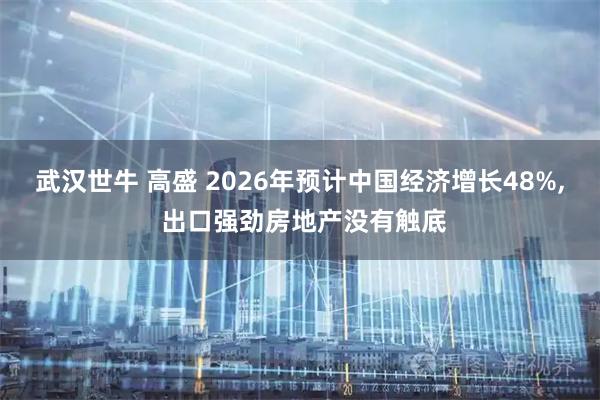 武汉世牛 高盛 2026年预计中国经济增长48%, 出口强劲房地产没有触底